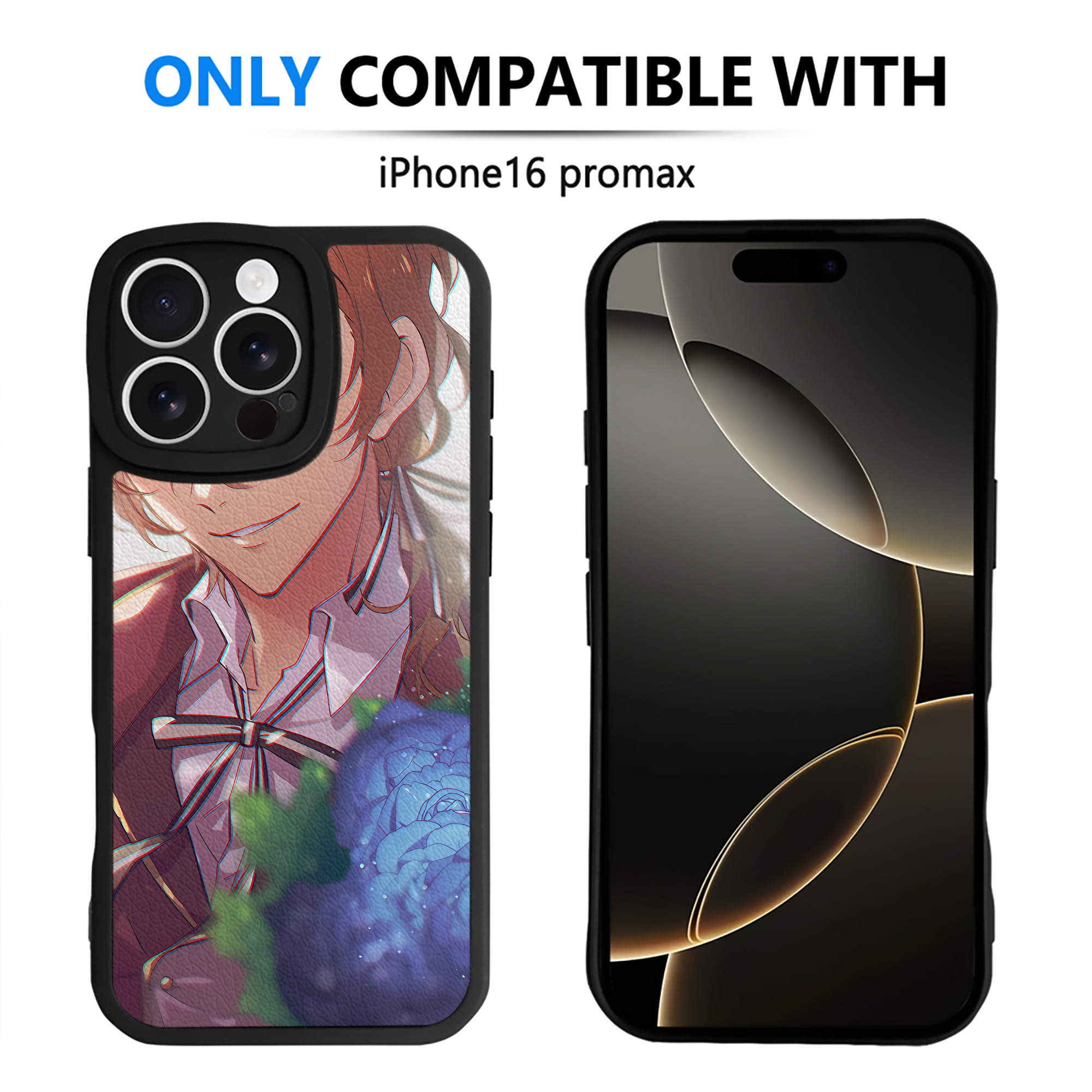 （画像用） 文豪ストレイドッグス Bungo Stray Dogs 【iPhone 16シリーズ対応】シリコンスマホケース（レザー調） 材質：シリコン